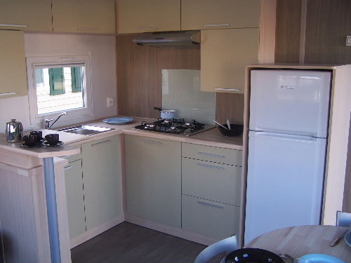photo 5 Owner direct vacation rental Deauville mobilhome Basse-Normandie Calvados Open-plan kitchen