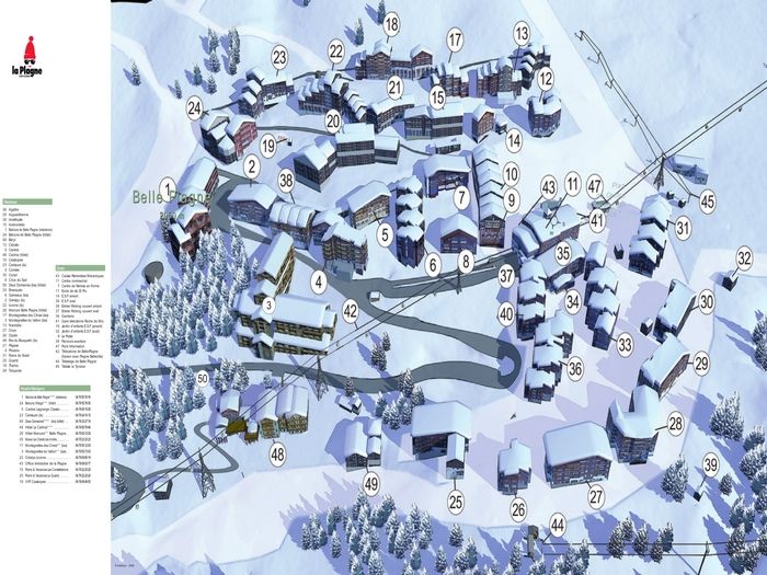 photo 5 Owner direct vacation rental La Plagne studio Rhone-Alps Savoie Area map