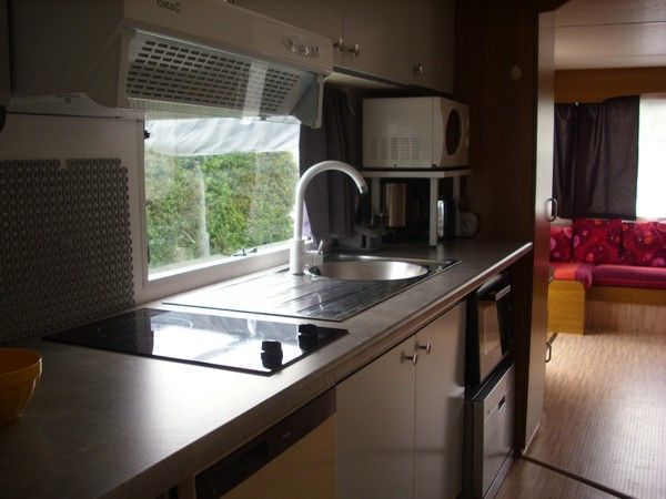 photo 3 Owner direct vacation rental Biscarrosse mobilhome Aquitaine Landes Kitchenette