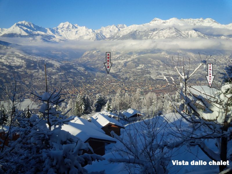 photo 3 Owner direct vacation rental Pila chalet Aosta Valley Aosta Province View from the terrace