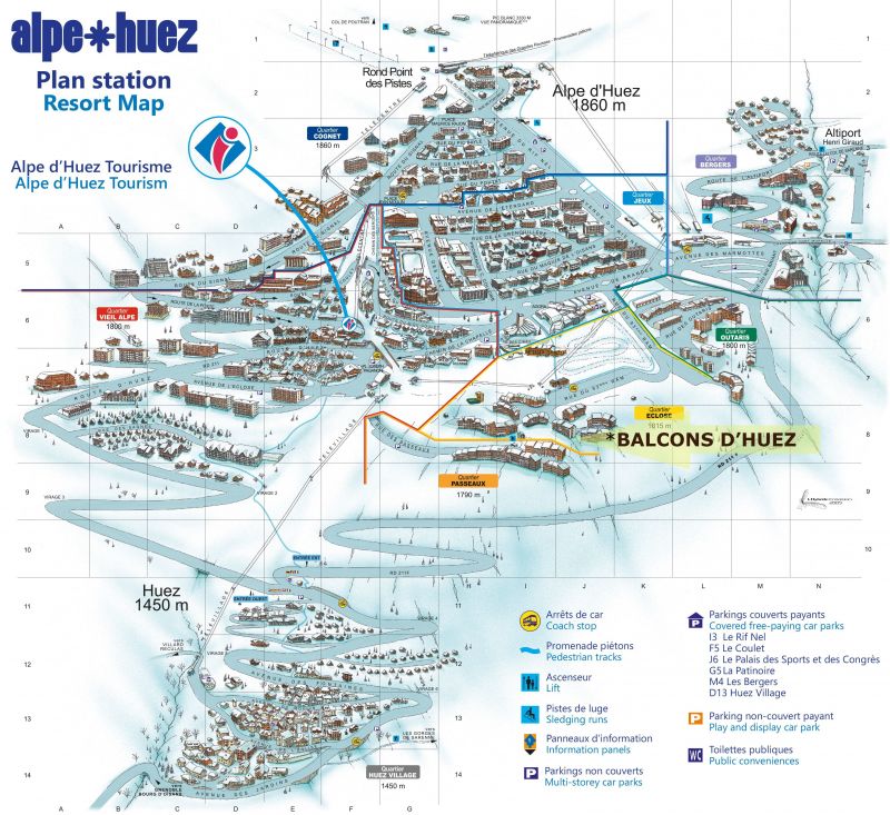 photo 12 Owner direct vacation rental Alpe d'Huez appartement Rhone-Alps Isre Map of property