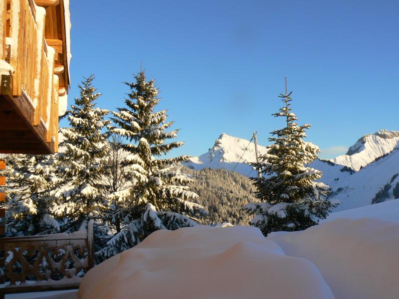 photo 10 Owner direct vacation rental Praz de Lys Sommand chalet Rhone-Alps Haute-Savoie View from the terrace