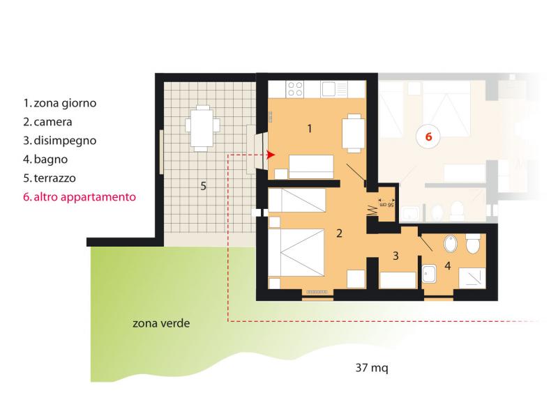 photo 6 Owner direct vacation rental Portoferraio appartement Tuscany Elba Island Map of property