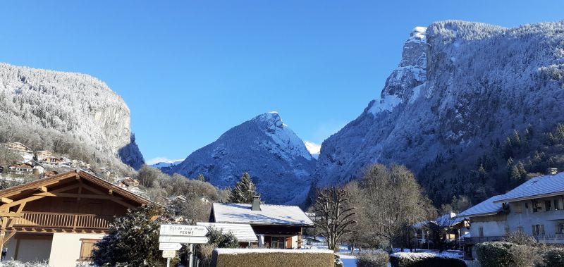 photo 14 Owner direct vacation rental Samons studio Rhone-Alps Haute-Savoie View from the balcony