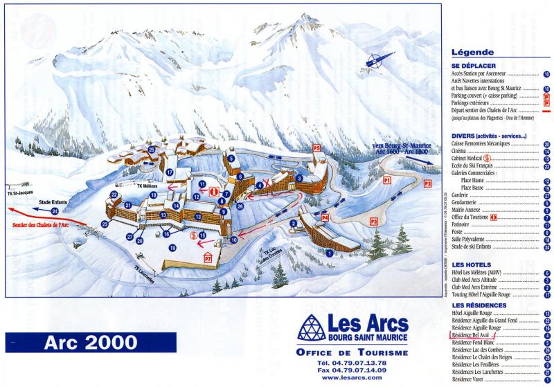 photo 10 Owner direct vacation rental Les Arcs studio Rhone-Alps Savoie Map of property