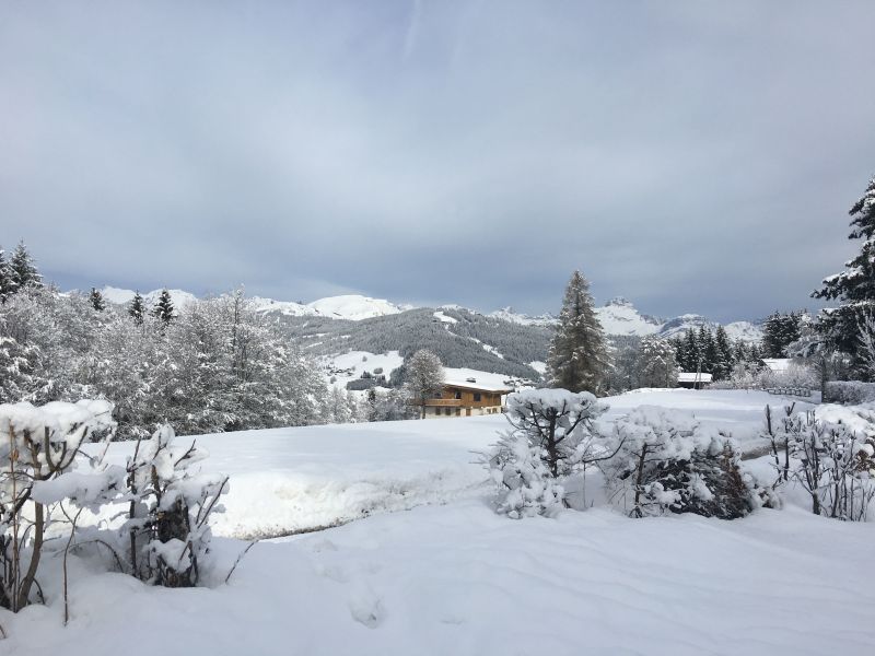 photo 7 Owner direct vacation rental Megve chalet Rhone-Alps Haute-Savoie View from the terrace