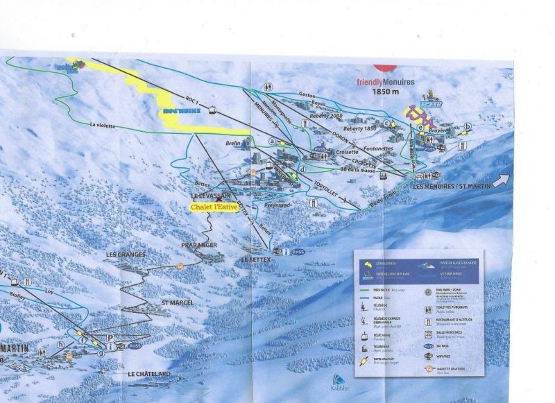 photo 29 Owner direct vacation rental Les Menuires chalet Rhone-Alps Savoie Area map