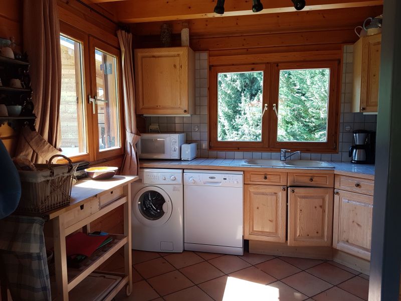 photo 10 Owner direct vacation rental Megve chalet Rhone-Alps Haute-Savoie Summer kitchen