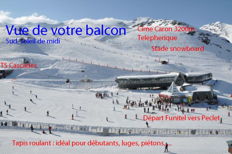 photo 12 Owner direct vacation rental Val Thorens appartement Rhone-Alps Savoie View from the balcony