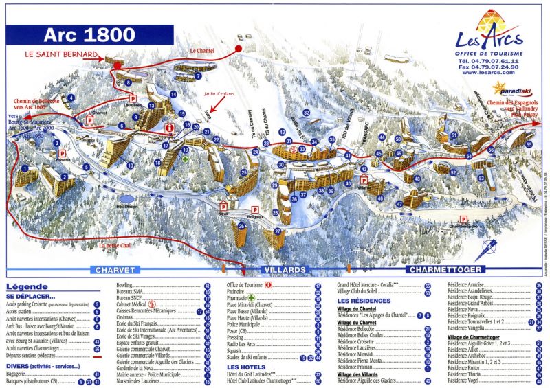 photo 21 Owner direct vacation rental Les Arcs appartement Rhone-Alps Savoie Area map