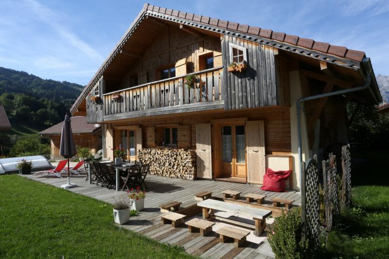 photo 14 Owner direct vacation rental Saint Gervais Mont-Blanc chalet Rhone-Alps Haute-Savoie View of the property from outside