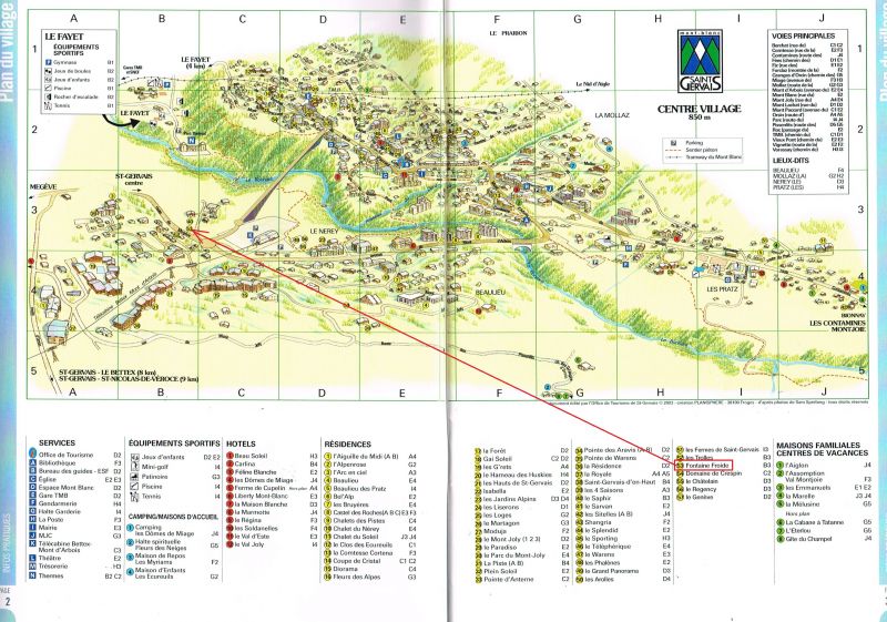 photo 19 Owner direct vacation rental Saint Gervais Mont-Blanc appartement Rhone-Alps Haute-Savoie Map of property