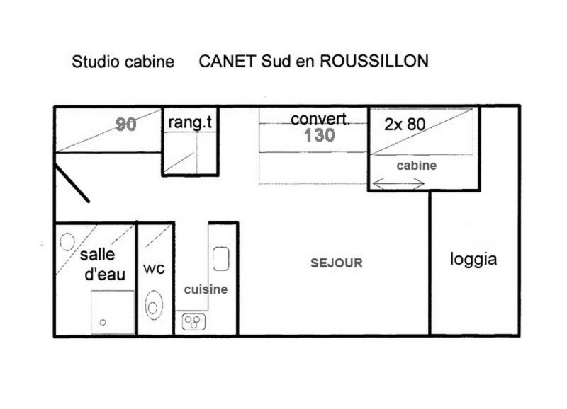 photo 6 Owner direct vacation rental Canet-en-Roussillon studio Languedoc-Roussillon Pyrnes-Orientales Map of property