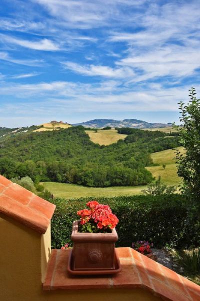 photo 2 Owner direct vacation rental Volterra gite Tuscany  View from the terrace