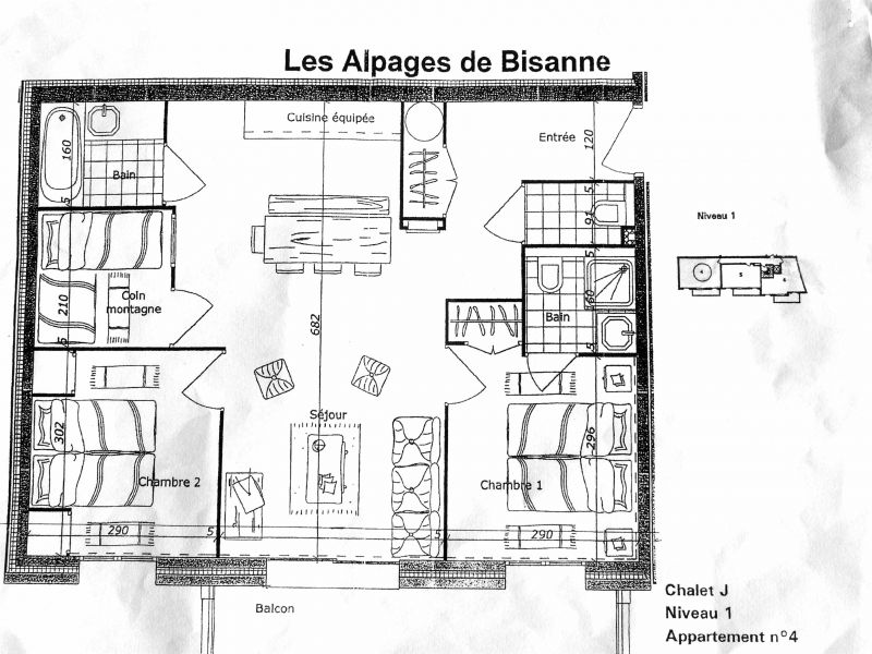 photo 13 Owner direct vacation rental Les Saisies appartement Rhone-Alps Savoie Map of property