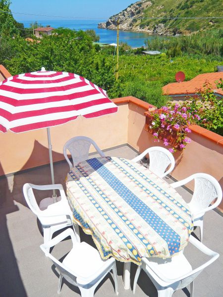 photo 4 Owner direct vacation rental Rio nell'Elba appartement Tuscany Elba Island View from the terrace