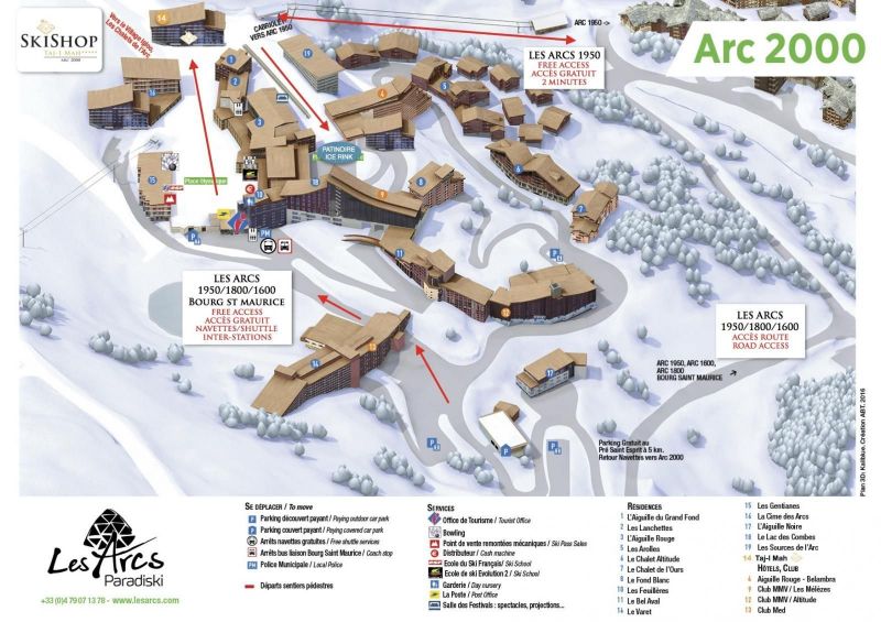 photo 1 Owner direct vacation rental Les Arcs studio Rhone-Alps Savoie Map of property