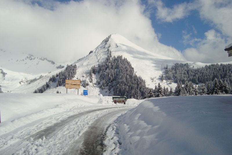 photo 10 Owner direct vacation rental Praz de Lys Sommand chalet Rhone-Alps Haute-Savoie View from the terrace