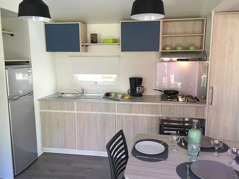 photo 10 Owner direct vacation rental Saint-Julien-en-Born mobilhome Aquitaine Landes Open-plan kitchen