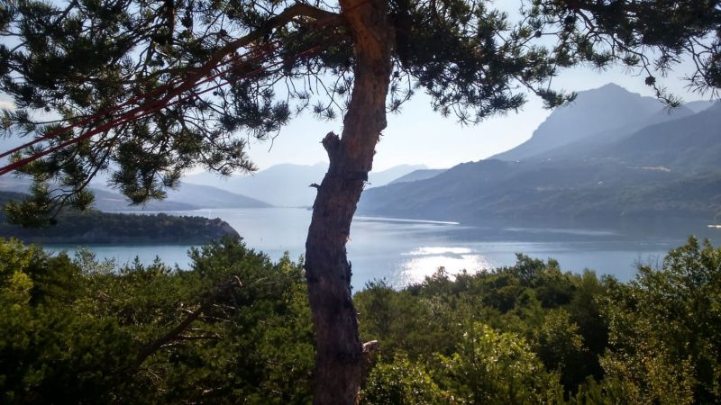 photo 4 Owner direct vacation rental Savines-le-Lac mobilhome Provence-Alpes-Cte d'Azur Hautes-Alpes View from the terrace