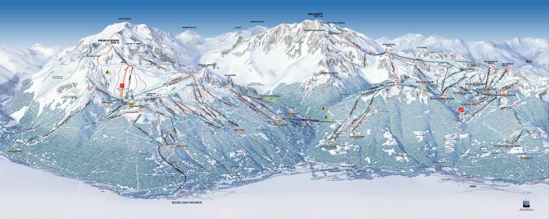 photo 18 Owner direct vacation rental Les Arcs studio Rhone-Alps Savoie Area map