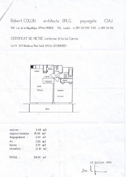 photo 15 Owner direct vacation rental Les Rousses appartement Franche-Comt Jura Map of property