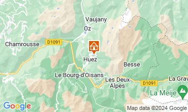 Map Alpe d'Huez Apartment 117395