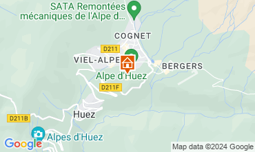 Map Alpe d'Huez Apartment 117395