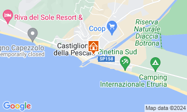 Map Castiglione della Pescaia Apartment 59949