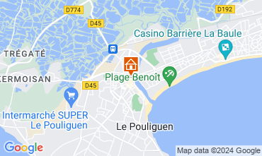 Map La Baule One-room apartment 128908