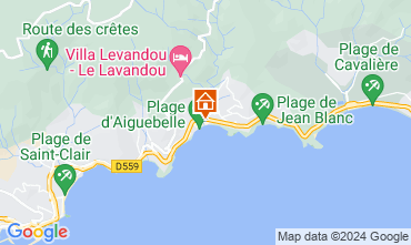 Map Le Lavandou Apartment 117256
