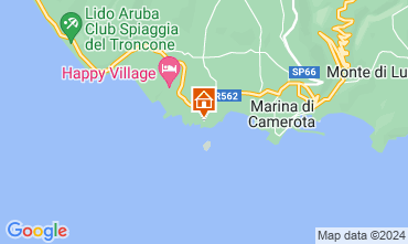 Map Marina di Camerota Villa 128956