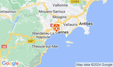 Map Cannes Apartment 62604