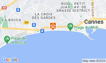 Map Cannes Apartment 62604