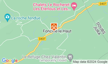 Map Foncine le Haut Vacation rental 128729