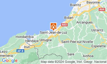 Map Saint Jean de Luz One-room apartment 9304