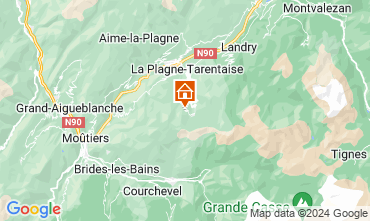 Map La Plagne One-room apartment 79768