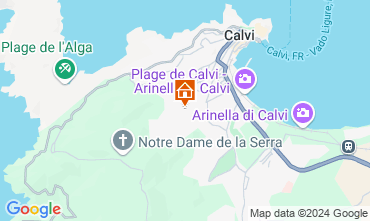 Map Calvi Villa 129136