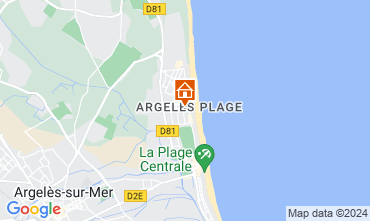 Map Argeles sur Mer Apartment 18034