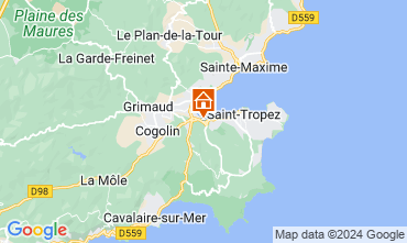 Map Saint Tropez Villa 10266