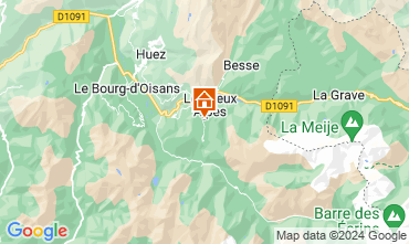 Map Les 2 Alpes Chalet 122828