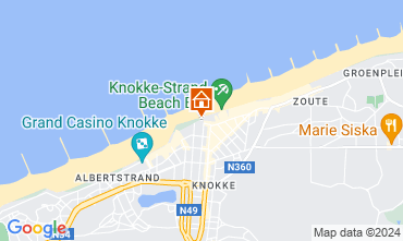 Map Knokke-le-Zoute One-room apartment 123342