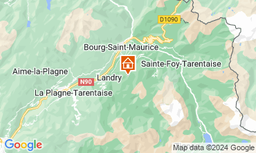 Map Les Arcs Apartment 51136