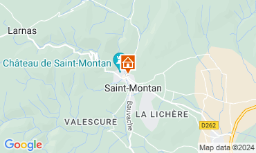 Map Saint-Montan Vacation rental 63339