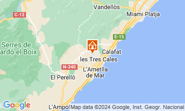 Map L'Ametlla de Mar Chalet 126895