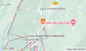 Map Valmorel Chalet 17349