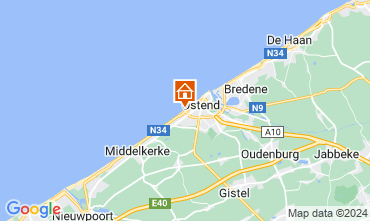 Map Ostend One-room apartment 9588