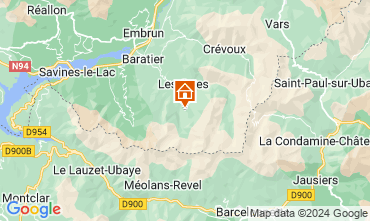 Map Les Orres Chalet 2091