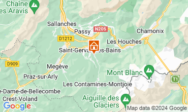 Map Saint Gervais Mont-Blanc Apartment 59034