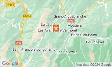 Map Valmorel Apartment 90512